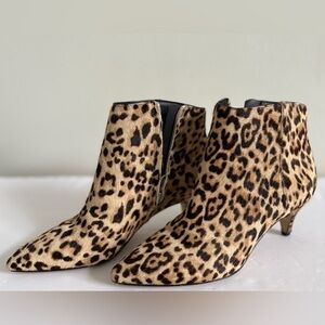 Sam Edelman Animal Print Ankle Booties Size: 6 Zipper Pointed Toe